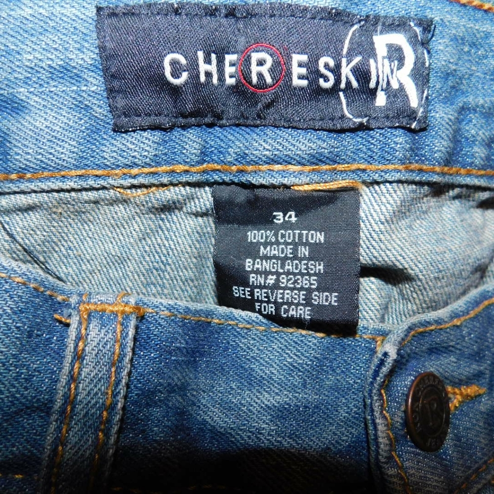 Mens Jean Shorts ChereskinR Size 34 - Picture 3 of 4